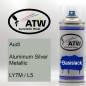 Preview: Audi, Aluminum Silver Metallic, LY7M / L5: 400ml Sprühdose, von ATW Autoteile West.